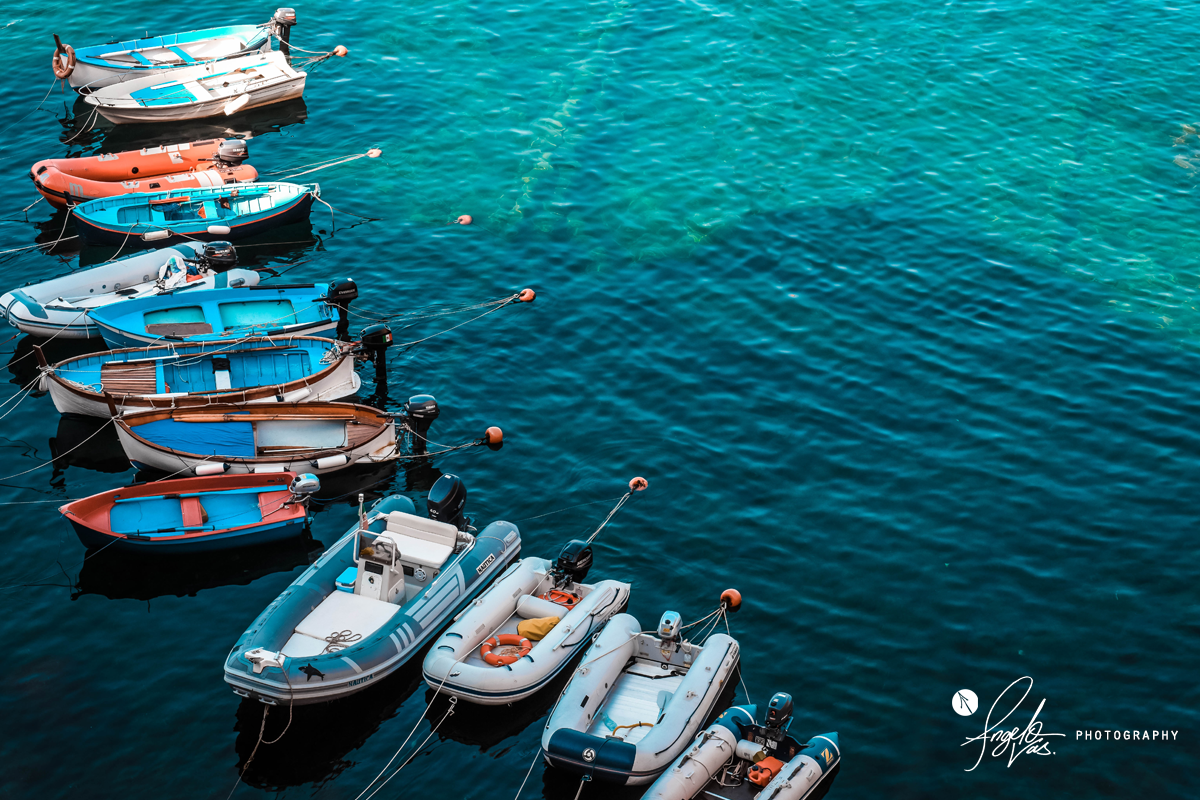 Boats On The Water - Cinque Terre, Italy