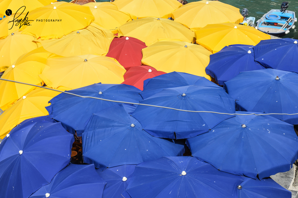 Umbrellas - Cinque Terre, Italy